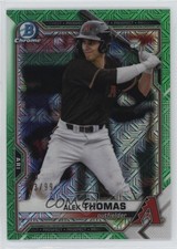 2021 Bowman Chrome Prospects Mega Box Green Mojo Refractor /99 Alek Thomas 1oz2