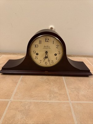 VINTAGE GERMAN SETH THOMAS MANTEL CLOCK WOODBURY 1302A MAHOGANY 