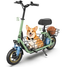 Gyroor C1Pro 550W Electric Scooter with Dual Baskets Pets Friendly