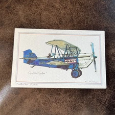 Roy Anderson Art Airplane Jet Postcard Curtiss Falcon US Mail Express JohnsByrne