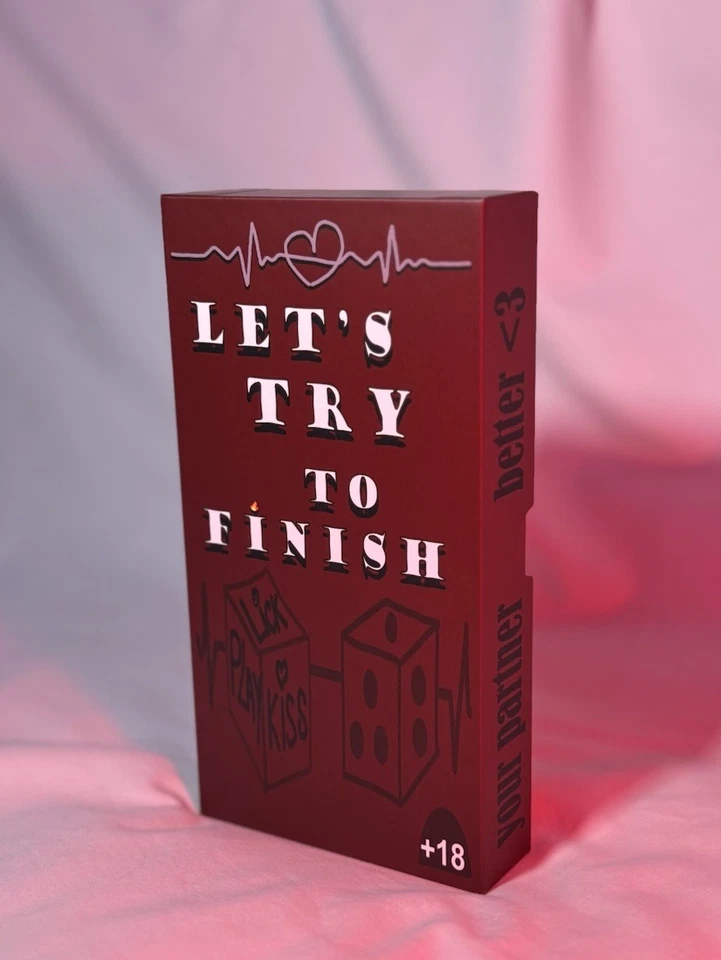 “Let’s Try To Finish” Adult Couple Game - Romantic Intimacy Board Game 18+ - Image 2 of 4
