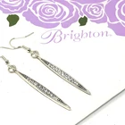 Brighton contempo ice french wire custom earrings nwot