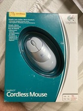 Logitech CORDLESS MOUSE Model 931025-0403 New Old Stock 2003 PC/MAC USB See Pics