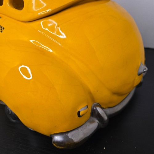 GLENN APPLEMAN SID'S RADIO TAXI Yazoo Yellow Checker COOKIE JAR PopArt 1979 - Picture 14 of 24