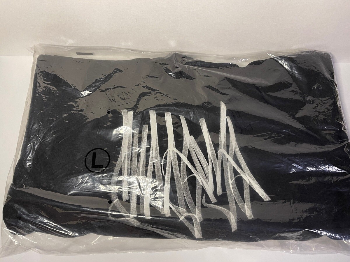 Supreme Tag Hooded Sweatshirt Mens Style, Black , Size - Large NWT 
