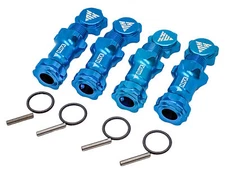 NEW NHX RC Wheel Hex Adapter 12mm to 17mm Anti-Dust 30mm Offset Extender - 4pc