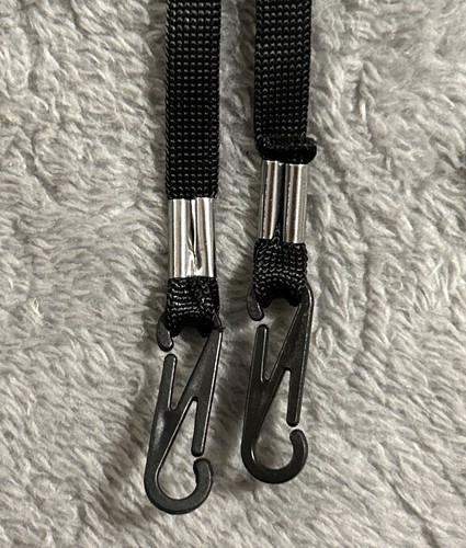 4 Pk Black Face Mask Lanyard With Free Shipping! - Picture 2 of 4