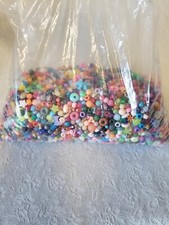 Large Bulk lot Craft Jewelry Beads Asst Sizes And Colors Stars Large 3 Lbs 14 Oz