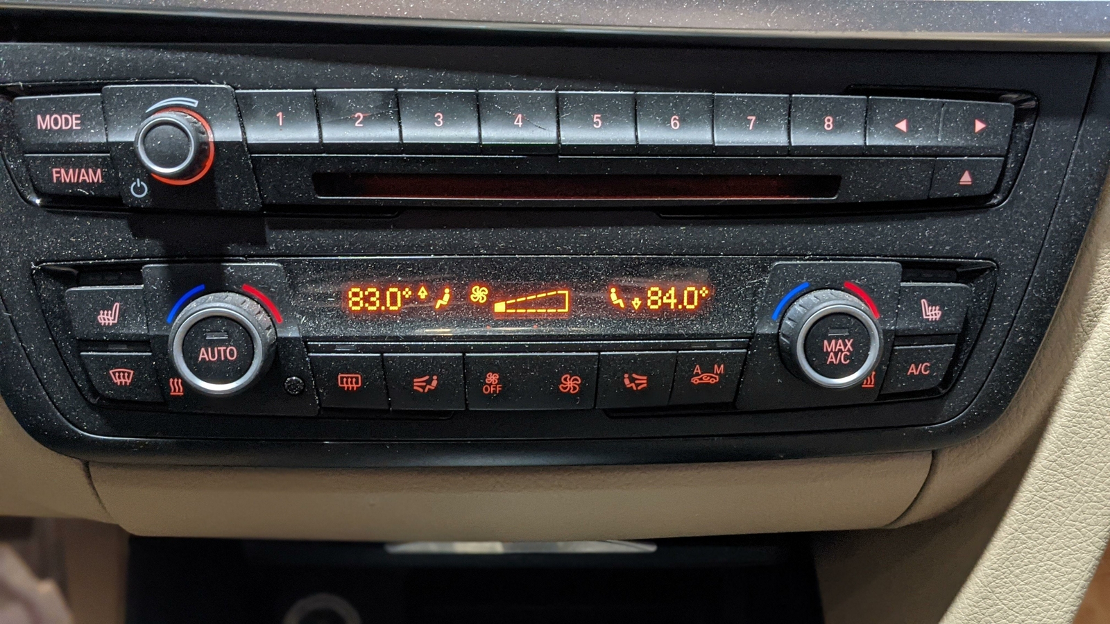 2015 BMW 328i F30 AUTO HEATER A/C CLIMATE CONTROLS HEATED SEATS OEM