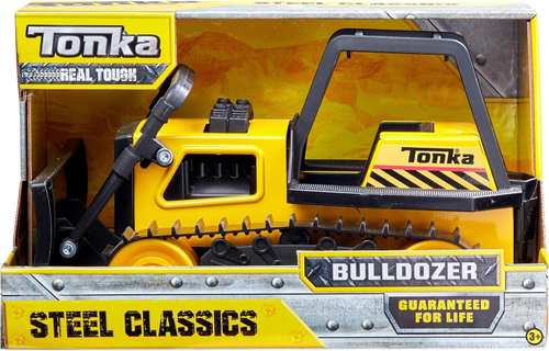 Steel Bulldozer Vehicle, Yellow - Picture 4 of 9