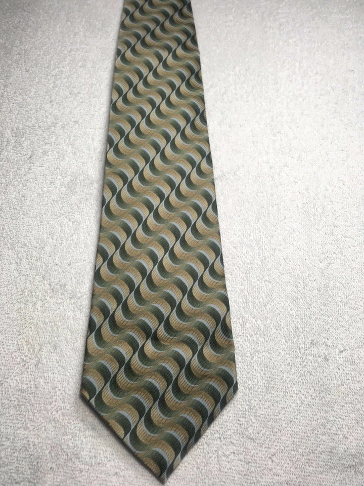 VAN HEUSEN CORBATA HOMBRE VERDE Y DORADO 4 X 60 Foto 2 de 4