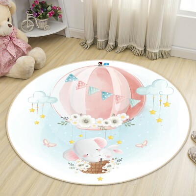 3D Elephant Cloud ZHUA868 Game Non Slip Rug Mat Photo Carpet Zoe