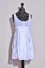 SPORTMAX Defile Women's White Cotton transparent Dress Size 38