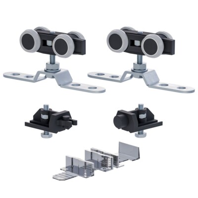 2M (6.6FT) Acciaio Inox Rail Porta Scorrevole, Hardware Kit Di Guida - Foto 3