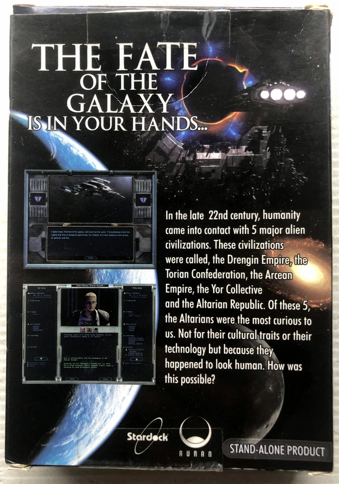 Galactic Civilizations Altarian Prophecy (Retail Boxed PC CD-ROM Game, 2005) Win - Image 2 of 4