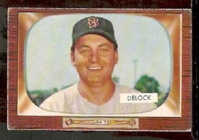 Boston Red Sox Ike Delock 1955 Bowman #276 ex
