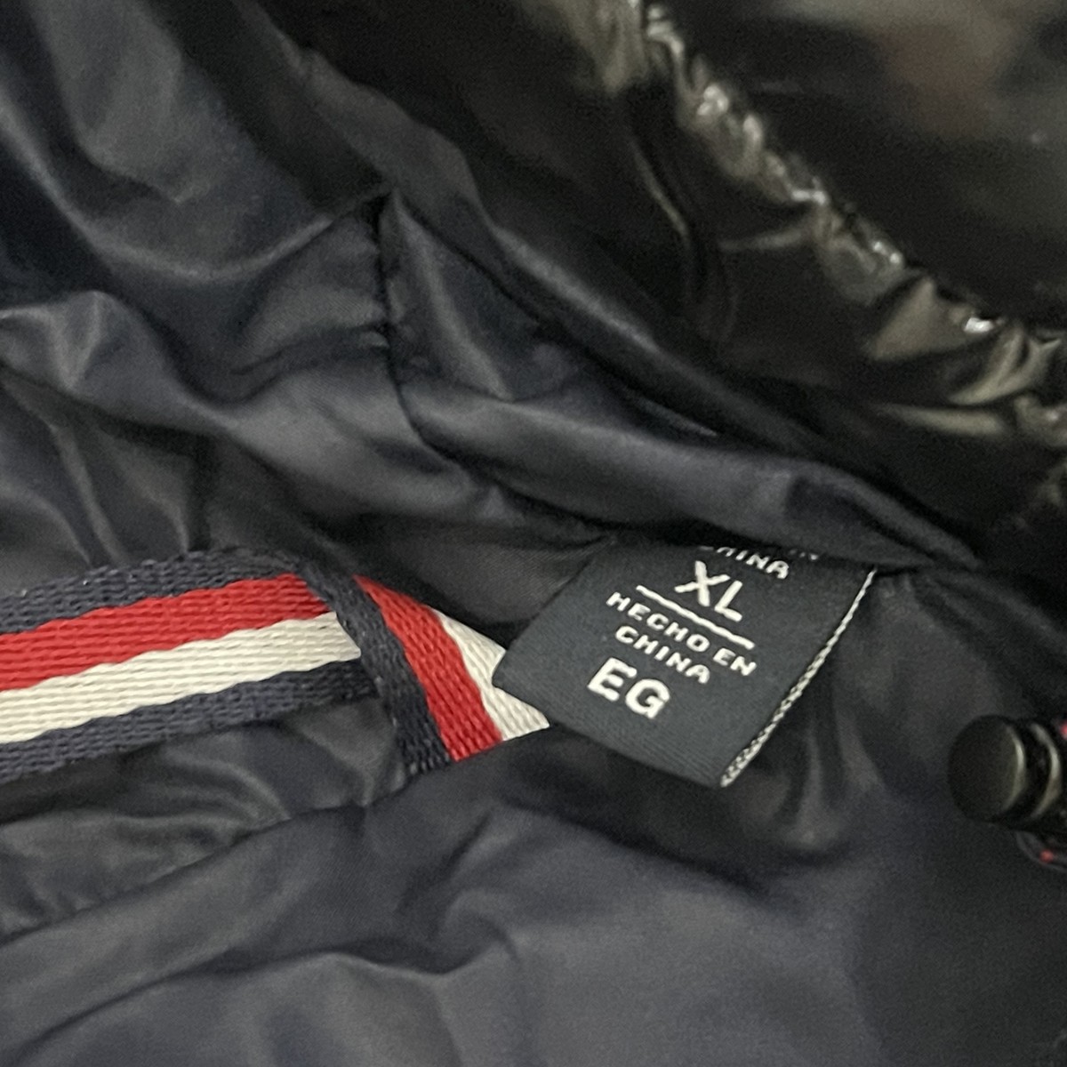 Tommy Hilfiger Mens 159AN823 Black Water Wind Resistant Puffer 