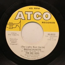 Rock 45 The Bee Gees - The Lights Went Out In Massachusetts / Sir Geoffrey Saved
