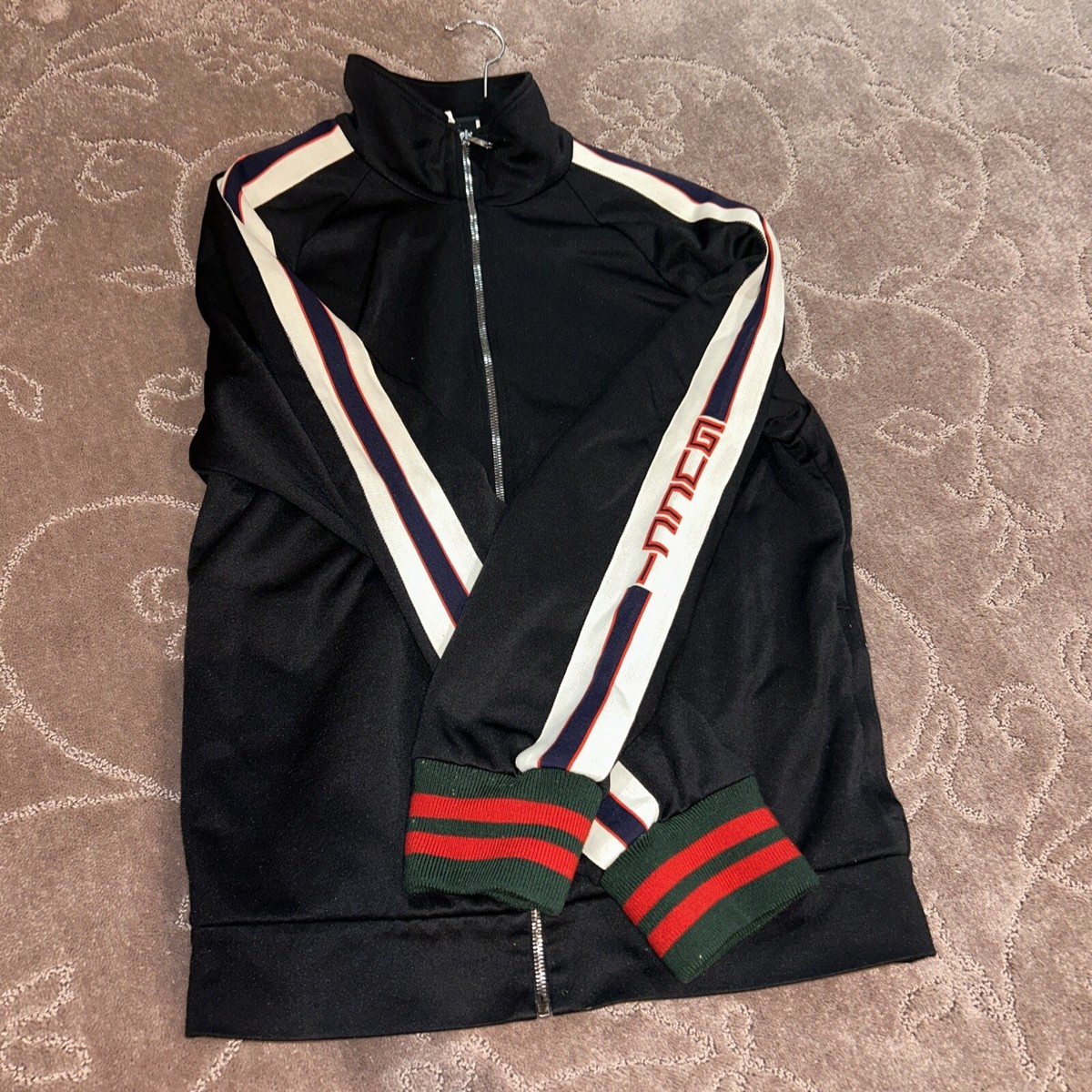 Gucci Black Mens Technical Jersey Zip Jacket XL | eBay