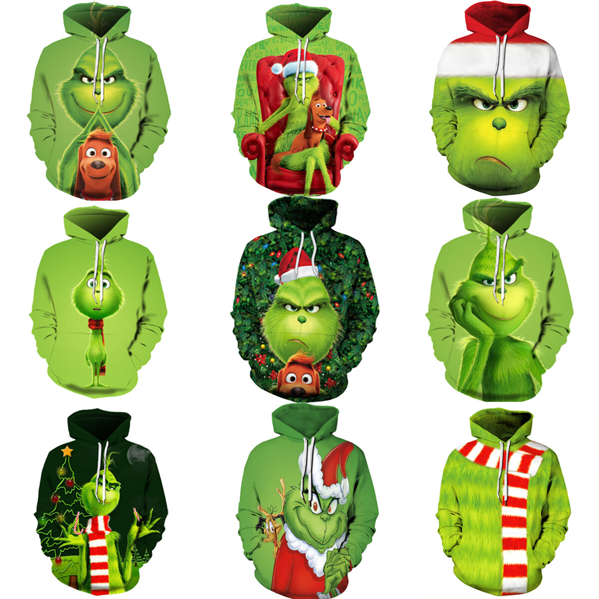 grinch hoodie herren