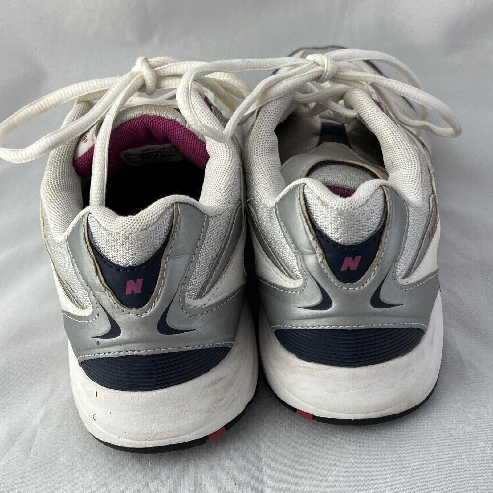 New Balance 414 Sneakers Womens 8 White Pink Up Cross Train Abzorb | eBay