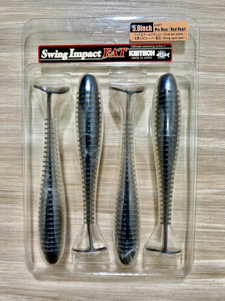 Keitech Swing Impact Fat Paddle Tail Swimbaits, Bass Fishing, Free Shipping! NWT - Image 3 of 4