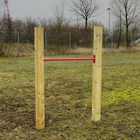 Gymnastik Turnreck Turnstange 125Cm Reckstange Reckanlage Metallreck Bis 100Kg