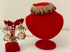 Newest Bollywood indian Pakistani bridal jewelry  complete set