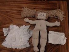 '82 Massanutten Muffins Like Cabbage Patch Kids Hand Made Blonde blue Girl Doll