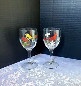 Sell Items Rare Arcoroc France Bird Wine Glasses Set Of 2 Cheap Factory Outlet Store Ksoeeb Com