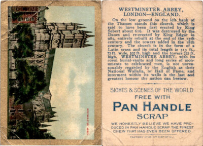 T99 American Tobacco, Sights & Scenes, 1911, Westminster Abbey, London (B13)