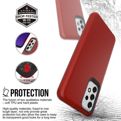 Für Samsung Galaxy A23 5G - griffbereit stoßfeste Handyhülle Impact Texture Hülle - Bild 24 von 41