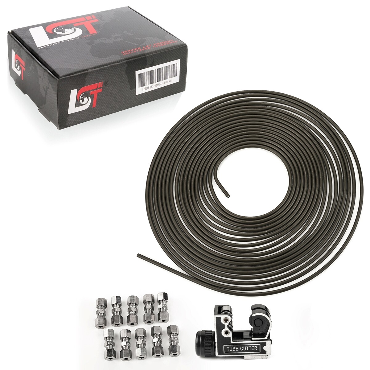 10M Brake Line Brake Pipe Steel Ø 4.75Mm Set +10 Quick Connectors For Lancia