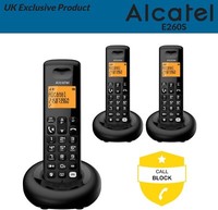 Alcatel E260S Voice Trio - Cordless phone with answering machine & 3 Handsets-N