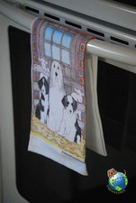 Bearded Collie Kitchen Hand Towel