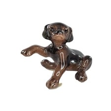Hagen Renaker Miniature Doberman Puppy Figurine Dog Ceramic Collectible