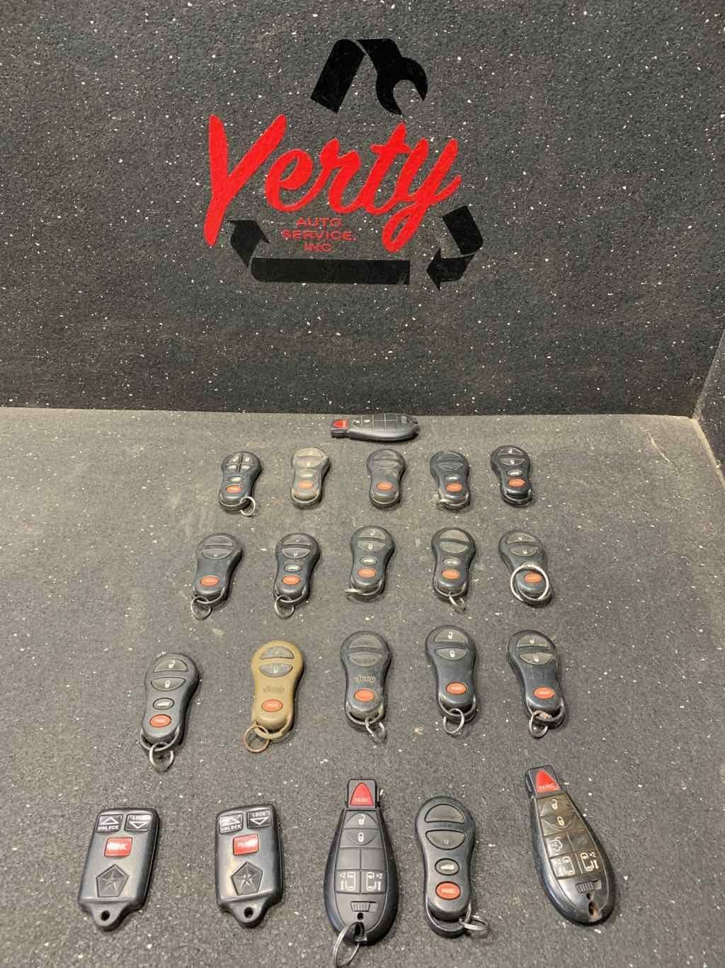 Lot of 21 Chrylser Key Fobs OEM Remote Entry Key Fobs eBay