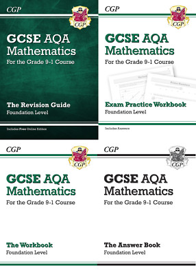 GCSE Maths AQA Revision Bundle: Foundation by CGP Books New Paperback 