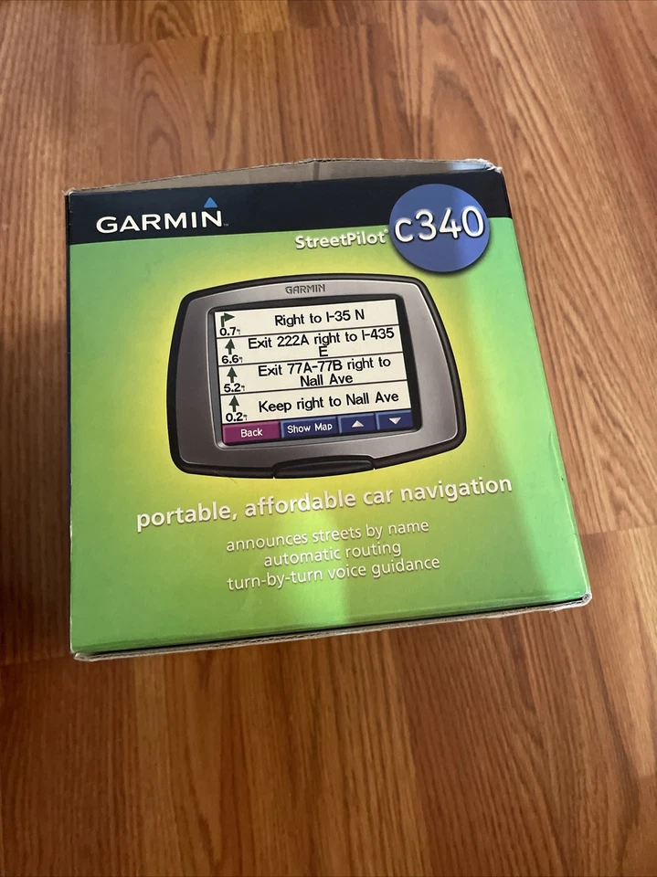 Garmin StreetPilot C340 GPS 3.5" Navigator Bundle w/ Power cable, box, manuals - Image 4 of 4