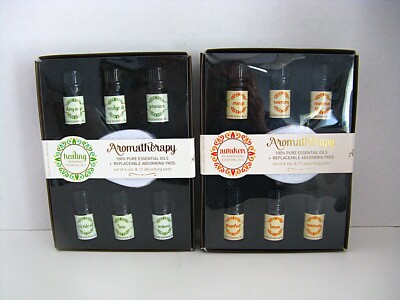 Goldessence Aromatherapy Essential Oils ''Awaken & Healing'' 2 Sets 12 Total NEW