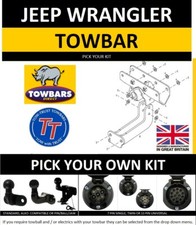 Towbar for Jeep Wrangler (JK) 2007 to 2018. FIts 2 and 4 door. Flange 3500KG