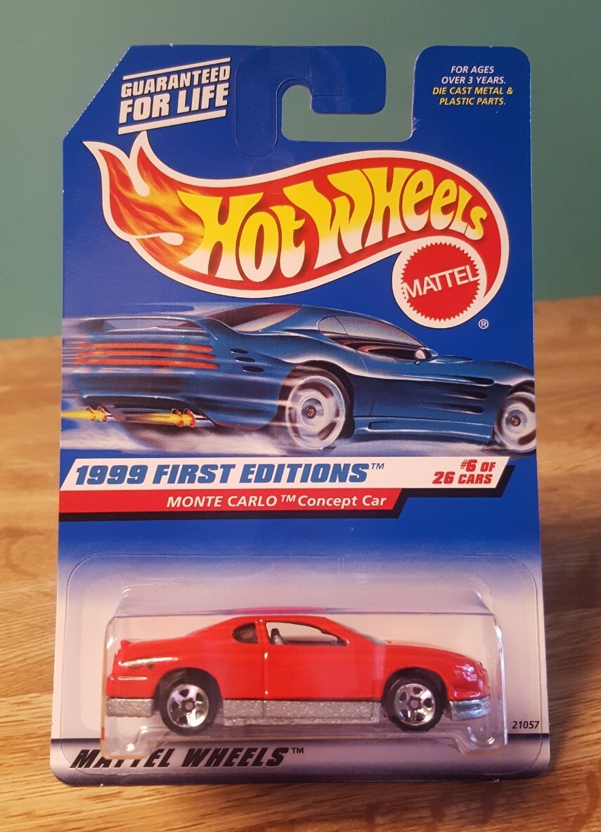 Hot Wheels Chevy Monte Carlo Concept Car Red 1:64 Scale Metal