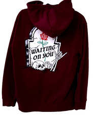 Halloween Retrofit Skeleton Grave Hoodie Small