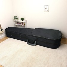 4/4  3/4 Violin Hardshell Case - Padded, Beige Interior, Black Exterior