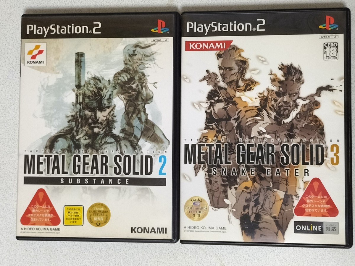 Used PS2 Metal Gear Solid 2 3 Sneak eater Substance from