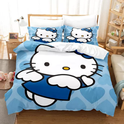 Hello@Kitty Set Biancheria da Letto Bambini Donna Ragazze Camera #Copripiumino Federa Set UK - Foto 38 di 47