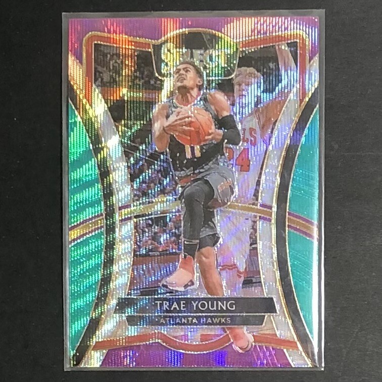 Trae Young 2019-20 Panini Select #149 Tri-Color Prizm Premier Level Refractor