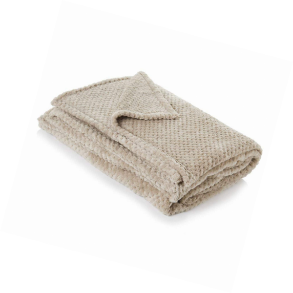 Dreamscene Luxury Waffle Warm Throw Over Sofa Bed Soft Blanket 150 X