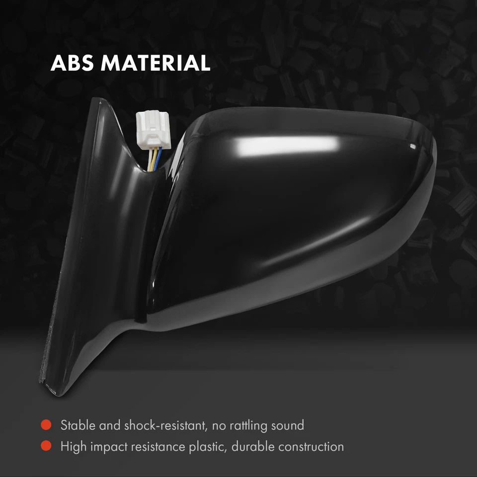 2x Espejo retrovisor eléctrico negro liso 3 pines para Toyota Solara 1999 2000 2001 2002 2003 Foto 3 de 4