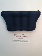Messina Covers 4 Trumpet Mouthpiece Case Pouch Quad Bag Navy Blue